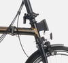Brompton C Line Urban Mid Handlebar 2-speed folding bike in Black Lacquer - Front Carrier Block