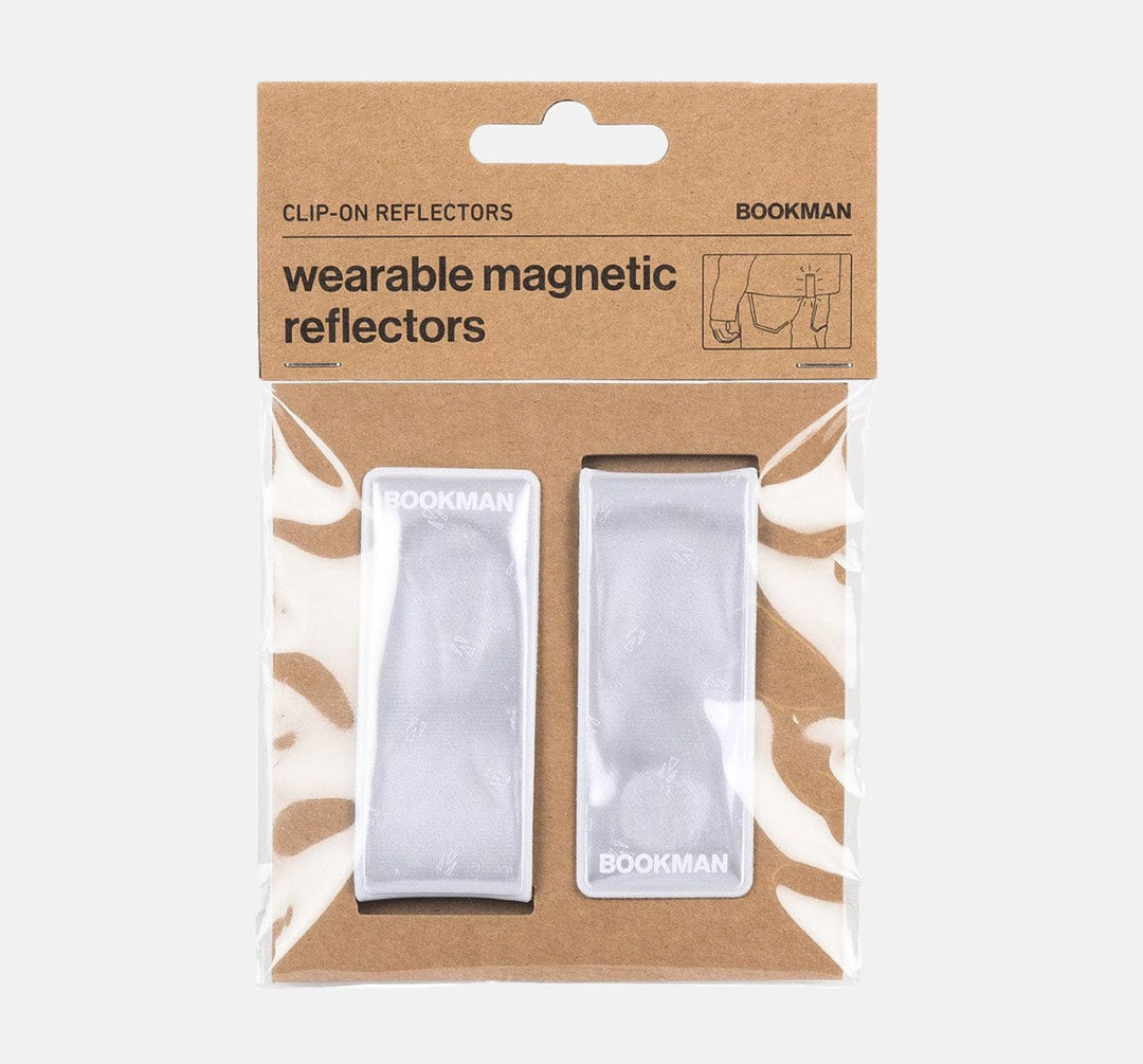 Bookman Clip-On Reflectors - White - In Package (9064679235)