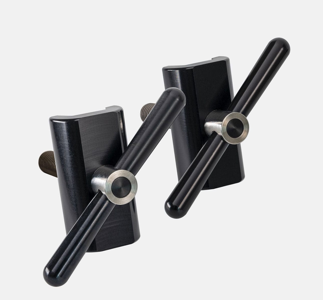 Brompfication Titanium Hinge Clamp Set - Raw and Black and Brass