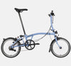2023 Brompton C Line Urban Low Handlebar 2-speed folding bike in Cloud Blue - profile