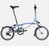 2023 Brompton C Line Urban Mid Handlebar 2-speed folding bike in Cloud Blue - profile