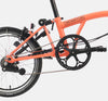 Brompton C Line Urban High Handlebar 2-speed folding bike in Fire Coral - drivetrain