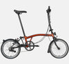 2023 Brompton C Line Urban High Handlebar 2-speed folding bike in Flame Lacquer - profile