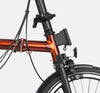 Brompton C Line Urban High Handlebar 2-speed folding bike in Flame Lacquer - Front Carrier Block