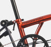 Brompton C Line Urban Mid Handlebar 2-speed folding bike in Flame Lacquer - steel frame