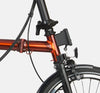 2023 Brompton C Line Explore Mid Handlebar 6-speed folding bike in Flame Lacquer - Front Carrier Block