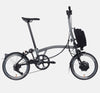 2023 Brompton Electric P Line Urban folding e-bike in Metallic Grey - profile
