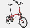 2023 Brompton C Line Urban High Handlebar 2-speed folding bike in House Red