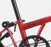 2023 Brompton C Line Explore Low Handlebar folding bike in House Red - Steel Frame