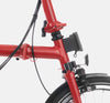 2023 Brompton C Line Urban Low Handlebar 2-speed folding bike in House Red - Front Carrier Block