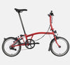 2023 Brompton C Line Urban Low Handlebar 2-speed folding bike in House Red - profile