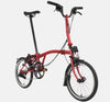 Brompton C Line Urban Mid Handlebar 2-speed folding bike in House Red