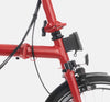 2023 Brompton C Line Urban Mid Handlebar 2-speed folding bike in House Red - Front Carrier Block