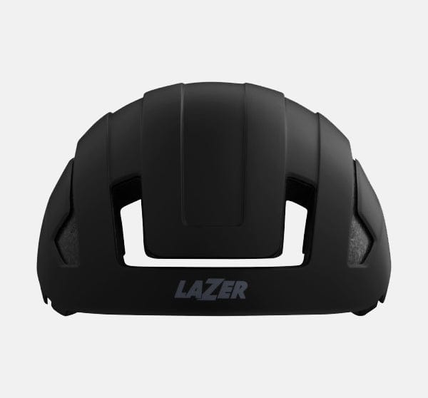 Lazer Cityzen Helmet in Sleek Matte Black Front Facing View (6643966443571)