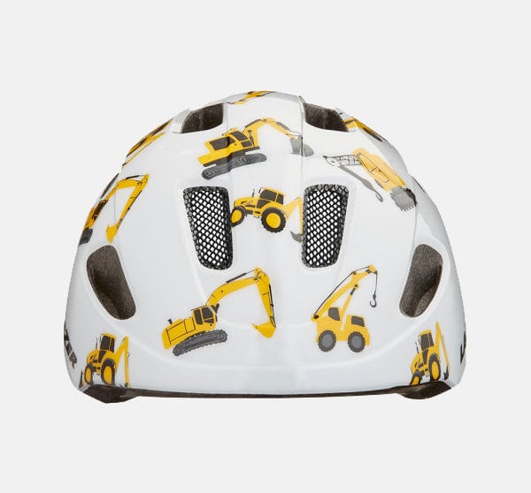 Front view of Lazer Pnutz Kid Helmet with Diggers Design for Biking Security (6644977893427)