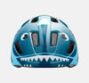 Front View of Lazer Pnutz Kids Helmet in Blue Shark Design (6644977893427)