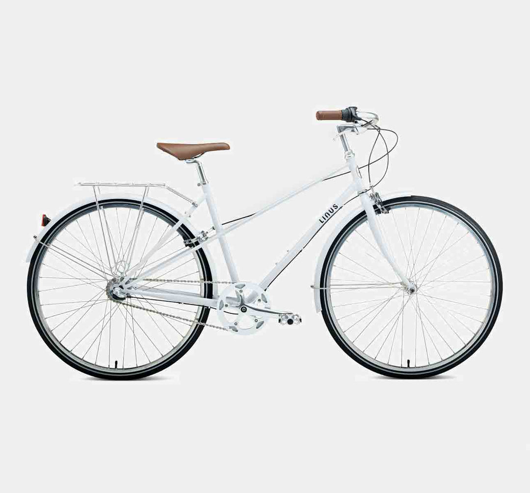 Linus Mixte 3 Speed City Bike in Stone White (4548707713075)