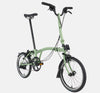 2023 Brompton C Line Urban High Handlebar 2-speed folding bike in Matcha Green