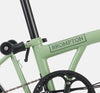 2023 Brompton C Line Explore High Handlebar 6-speed folding bike in Matcha Green - steel frame