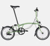 2023 Brompton C Line Urban Low Handlebar 2-speed folding bike in Matcha Green - profile