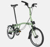 2023 Brompton C Line Urban Mid Handlebar 2-speed folding bike in Matcha Green
