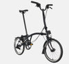 2023 Brompton C Line Urban High Handlebar 2-speed folding bike in Matte Black