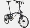 2023 Brompton C Line Urban Low Handlebar 2-speed folding bike in Matt Black