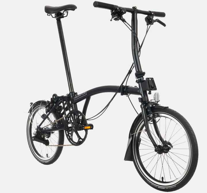 2023 Brompton C Line Urban Low Handlebar 2-speed folding bike in Matte Black