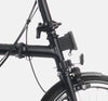 2023 Brompton C Line Explore Low Handlebar folding bike in Black Matte - Front Carrier Block