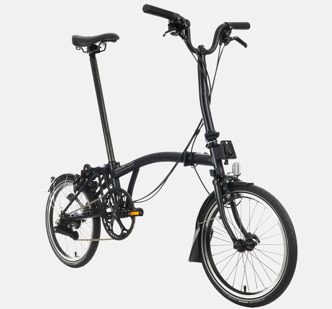 2023 Brompton C Line Urban Mid Handlebar 2-speed folding bike in  Matte Black