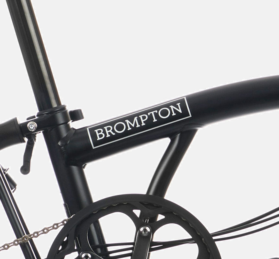 2023 Brompton C Line Urban Mid Handlebar 2-speed folding bike in Black Matt - steel frame