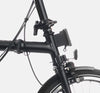 Brompton C Line Urban Mid Handlebar 2-speed folding bike in Matt Black - Front Carrier Block