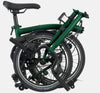 2023 Brompton C Line Urban High Handlebar 2-speed folding bike in Racing Green - folded