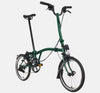 2023 Brompton C Line Urban High Handlebar 2-speed folding bike in Racing Green