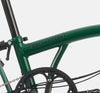 2023 Brompton C Line Urban High Handlebar 2-speed folding bike in Racing Green - steel frame