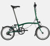 2023 Brompton C Line Urban High Handlebar 2-speed folding bike in Racing Green - profile