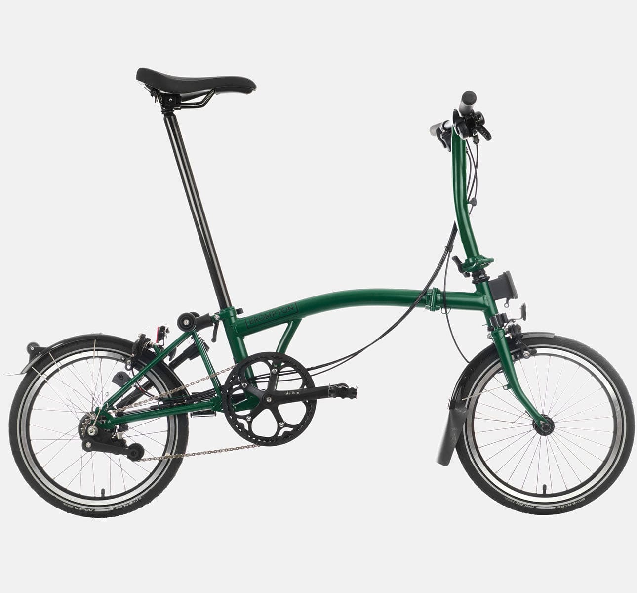 Green brompton bike on sale