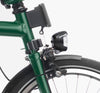 2023 Brompton C Line Explore Mid Handlebar 6 speed folding bike in Racing Green - dynamo light