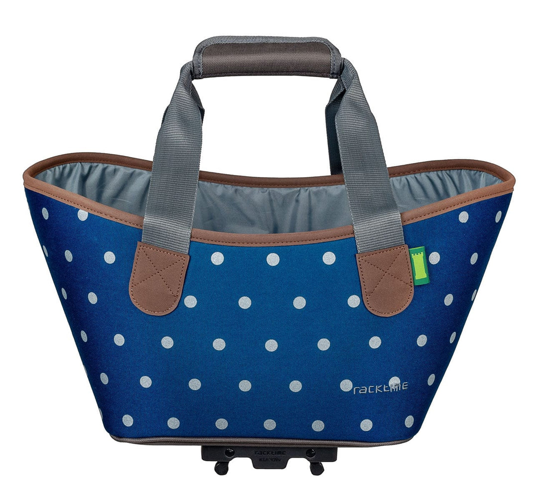 Racktime Agentha Bicycle Pannier Tote in Polka Dots (1666258141235)