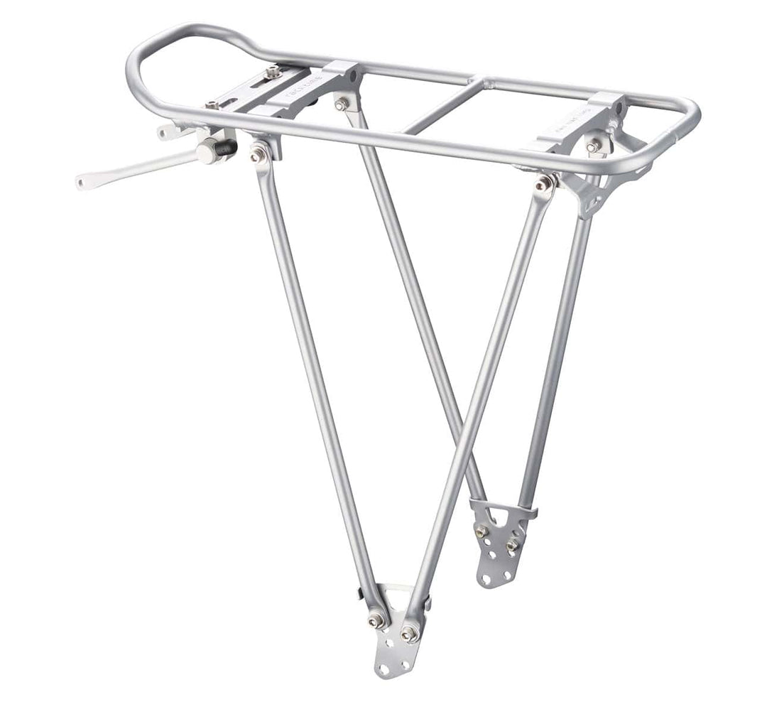 Racktime Foldit Adjustable Rear Pannier Rack in Silver with Snapit System (1666272165939)