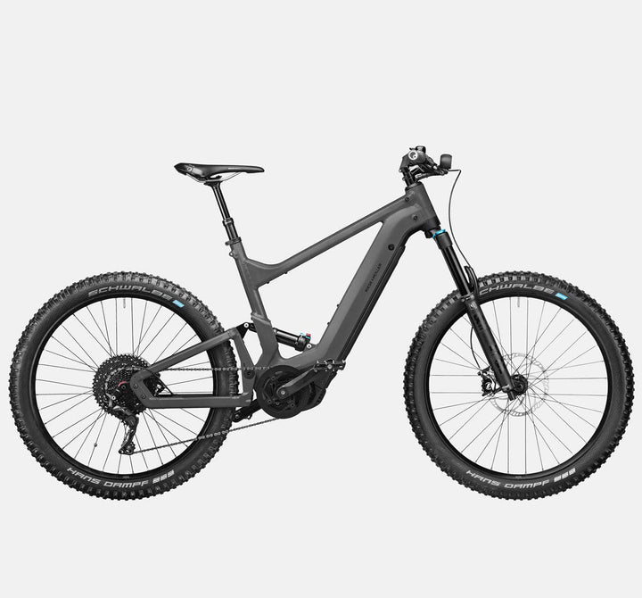 Riese & Muller Delite Mountain Touring E-Bike with Fox Full Suspension, Dropper Seatpost and Nyon / Kiox Cockpit in Urban Grey Matte (4719361654835)