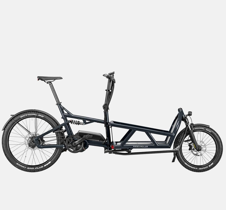 Riese & Muller Load 60 Full Suspension E-Cargo Bike in Coal Grey Matte - GX Option (4710813007923)