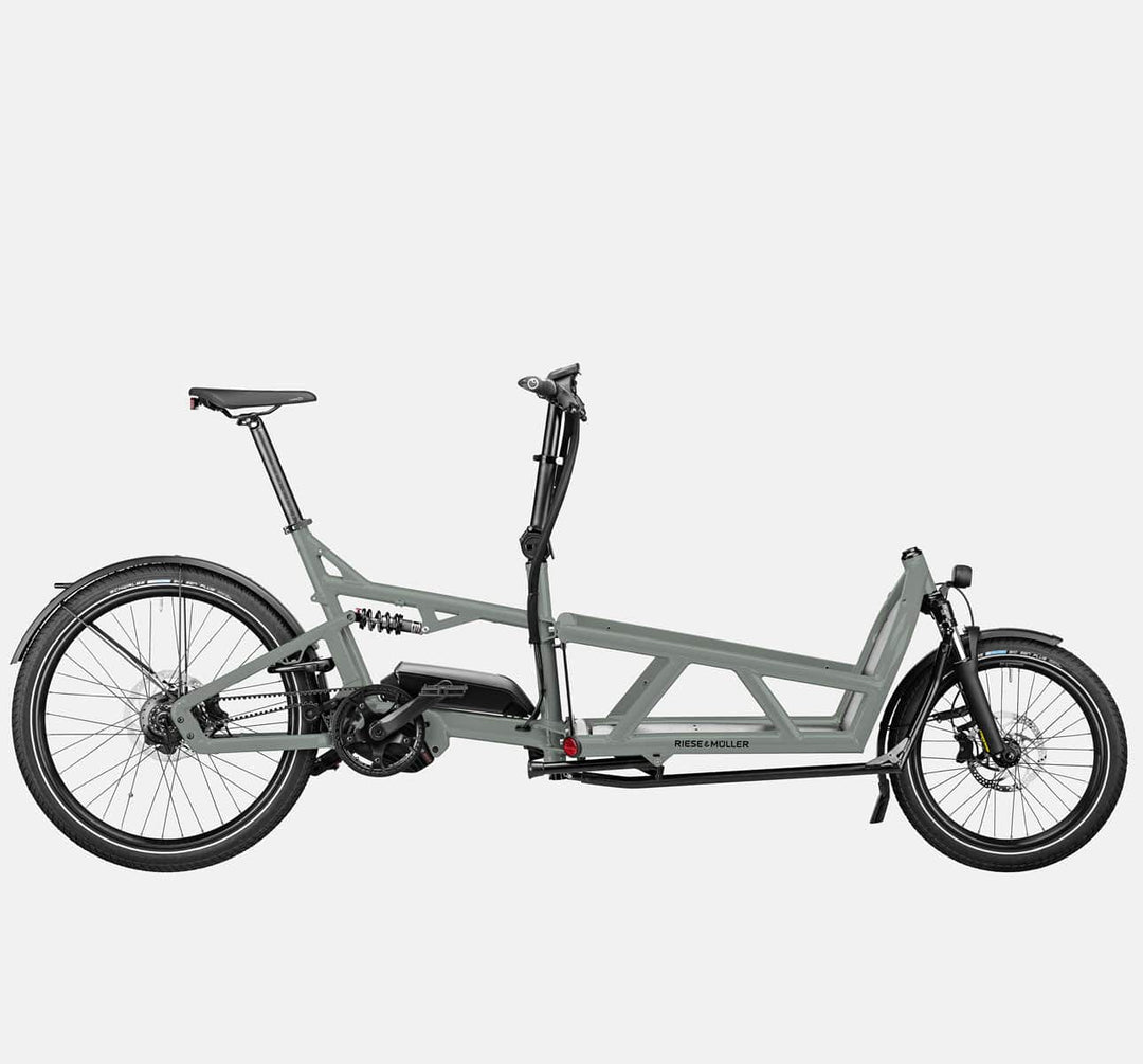 Riese & Muller Load 60 Full Suspension E-Cargo Bike in Tundra Grey Matte (4710813007923)