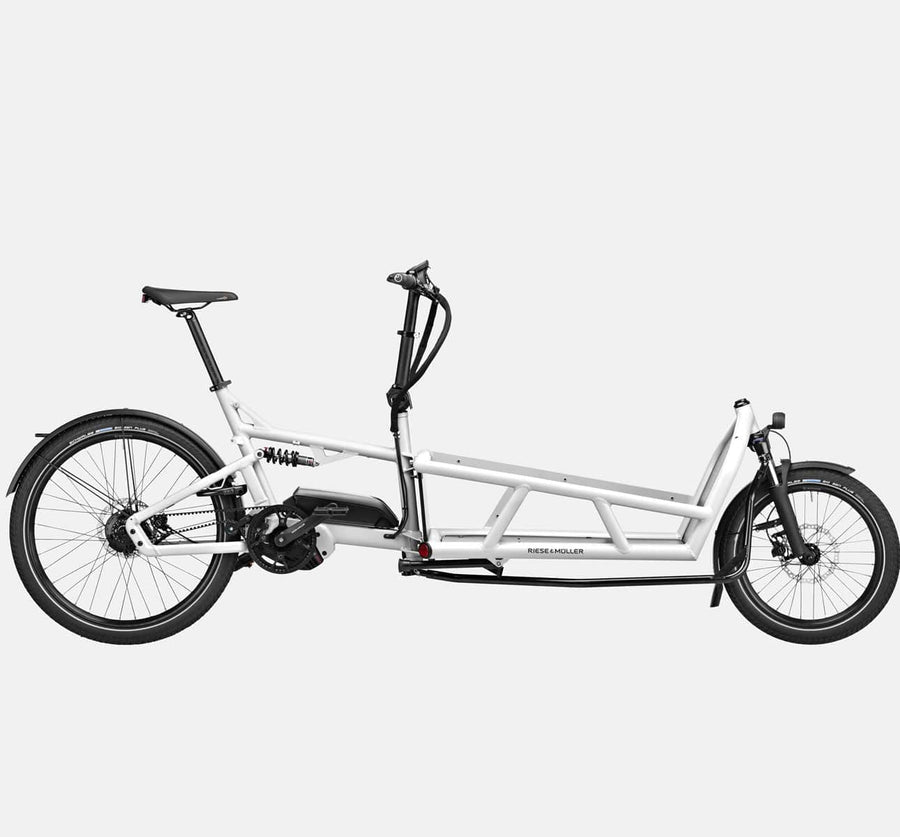 Riese & Muller Load 75 Rohloff E-Cargo Bike with Schwalbe Big Ben Tires in White (4711093043251)