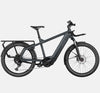 Riese & Muller Multicharger GT Light with Schwalbe SuperMoto-X Tires and Front Carrier in Utility Grey & Black Matte (4711761969203)