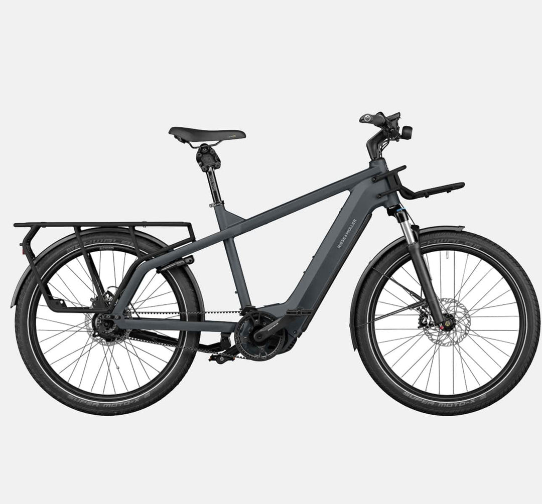 RIese & Muller Multicharger GT Rohloff Suspension E-Bike with THudbuster Seatpost in Utility Grey and Black Matte (4711814955059)