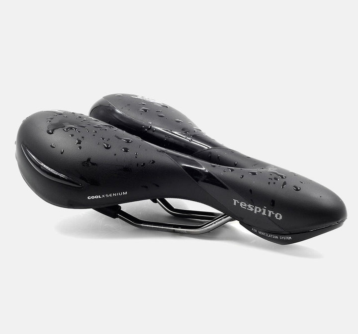 Selle Royal Respiro Moderate Saddle Side Profile Showing Water-Repellent Cover (1670947242035)