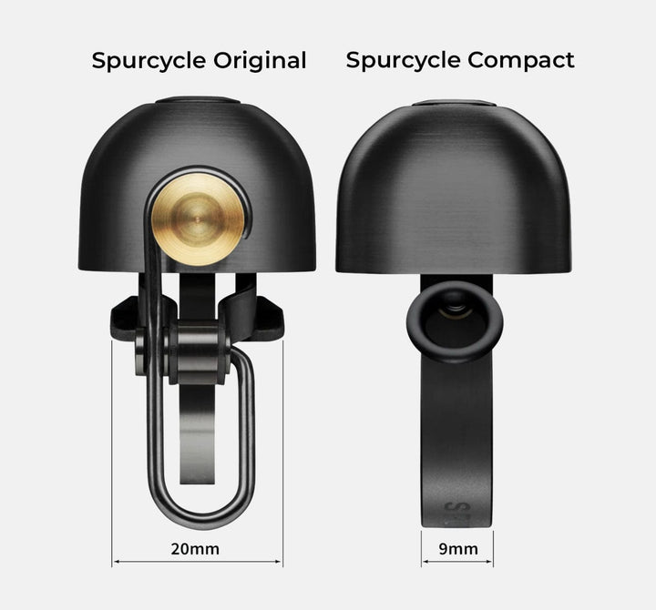 Spurcycle Compact Bell alongside Spurcycle Precision Bell (4742469320755)