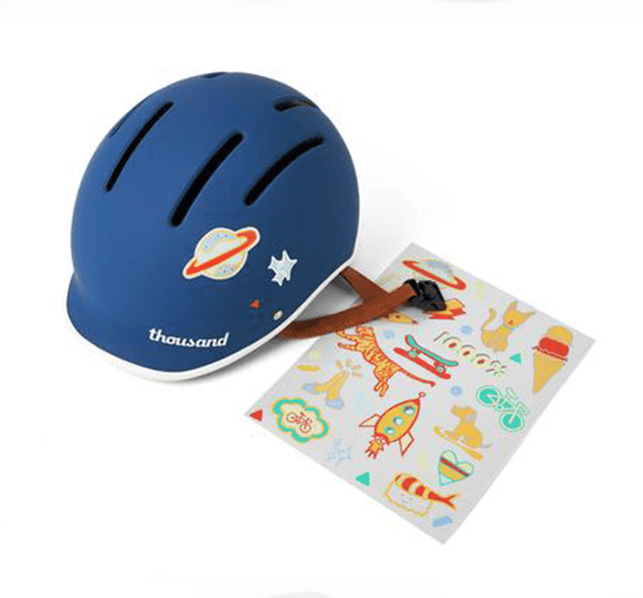 Thousand Junior Helmet for Kids in Blazing Blue with Sticker Pack (6578008555571)