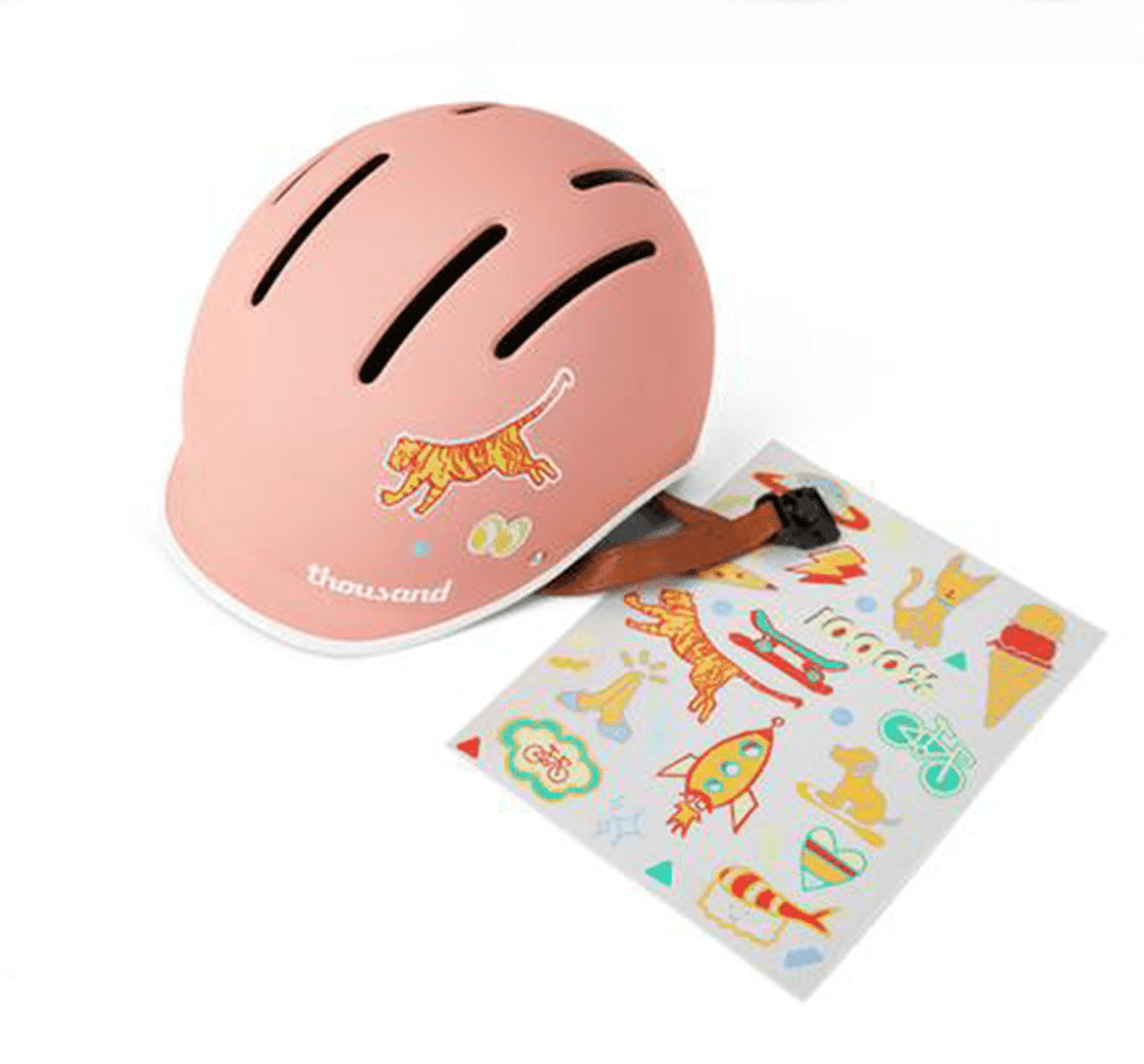 Thousand Junior Helmet for Kids in Power Pink with Sticker Pack (6578008555571)